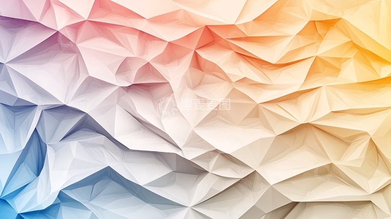 高清大图下载【趣麦麦图】抽象几何三角形背景素材