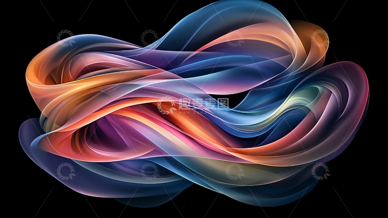 高清大图下载【趣麦麦图】色彩流动抽象艺术背景