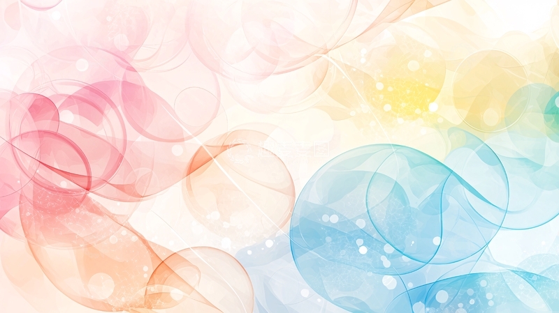 高清大图下载【趣麦麦图】梦幻色彩抽象背景图