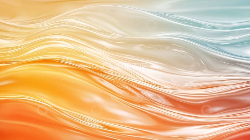 高清大图下载【趣麦麦图】流动的色彩波浪抽象背景