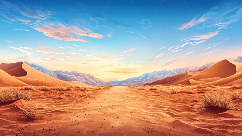高清大图下载【趣麦麦图】广阔沙漠高清图片