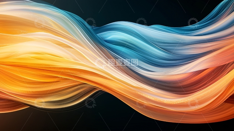 高清大图下载【趣麦麦图】流动色彩抽象艺术背景