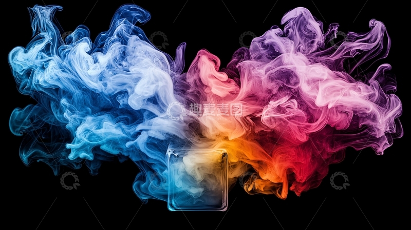 高清大图下载【趣麦麦图】色彩流动的抽象艺术背景