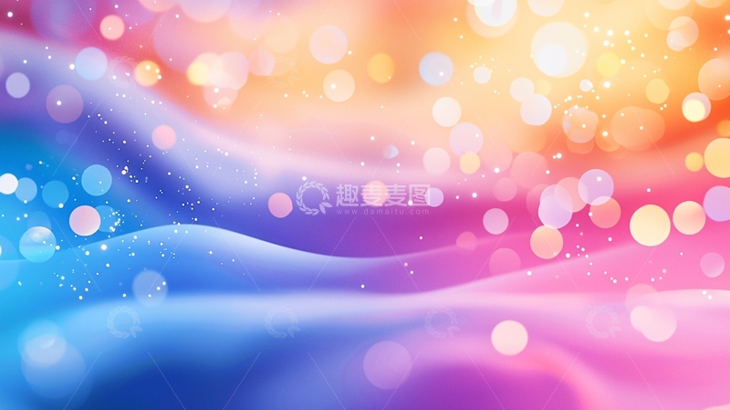 高清大图下载【趣麦麦图】梦幻渐变色彩抽象背景