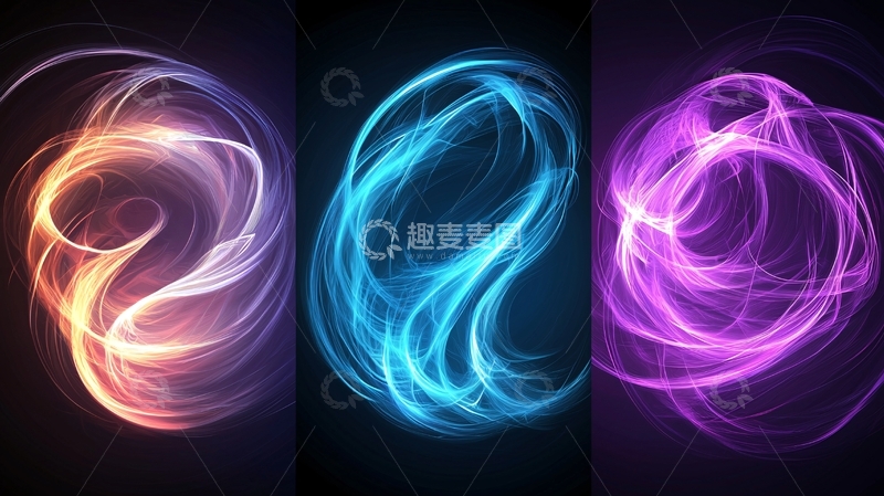 高清大图下载【趣麦麦图】光晕能量漩涡动态效果