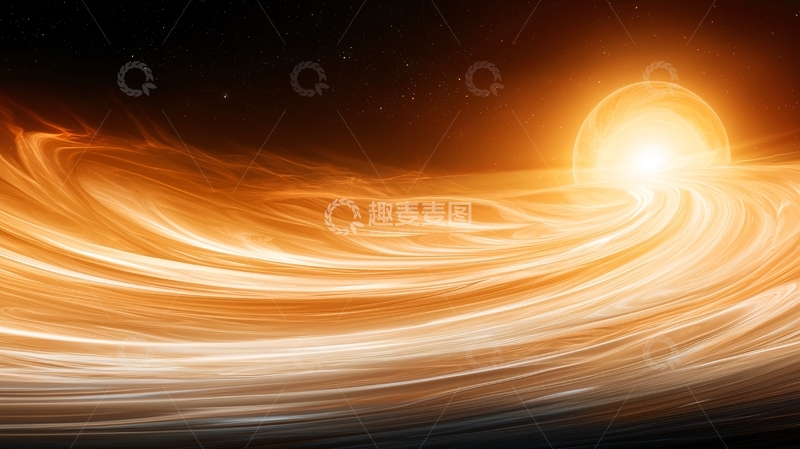 高清大图下载【趣麦麦图】日落星河动态光影效果