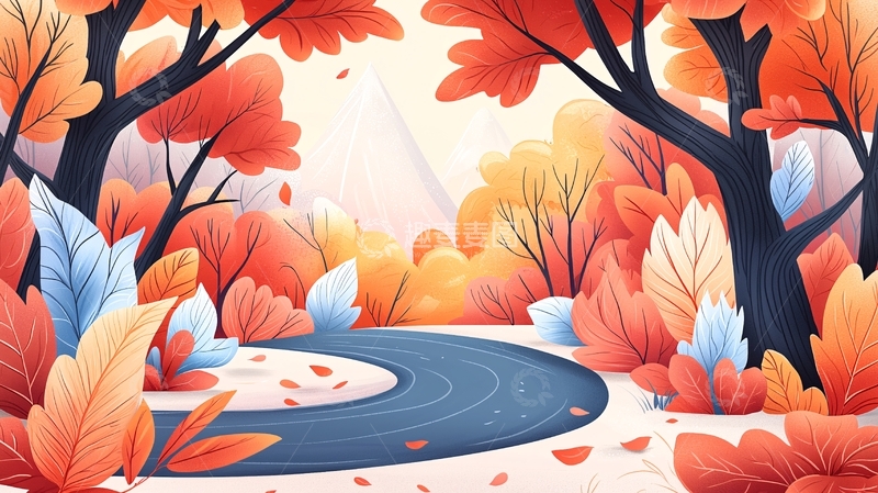 高清大图下载【趣麦麦图】秋季森林景观