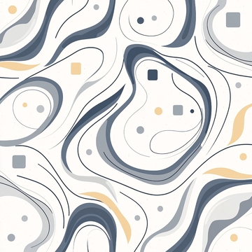 抽象波浪线条几何图案背景