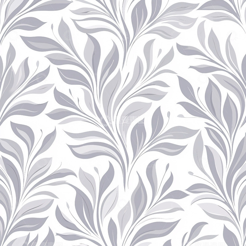 灰色抽象叶子图案背景