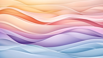 梦幻色彩波浪抽象背景