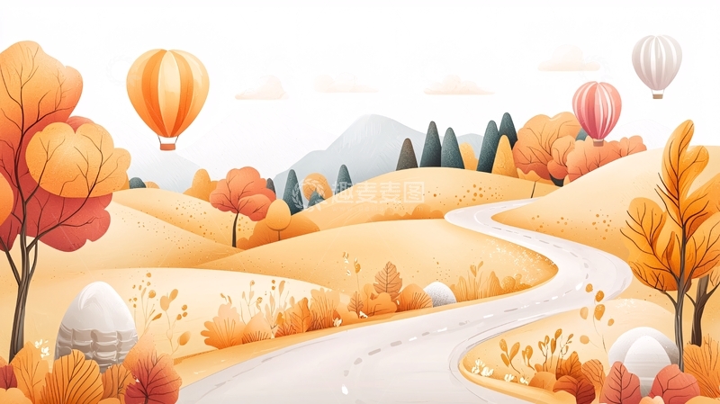 高清大图下载【趣麦麦图】秋日童话风景画