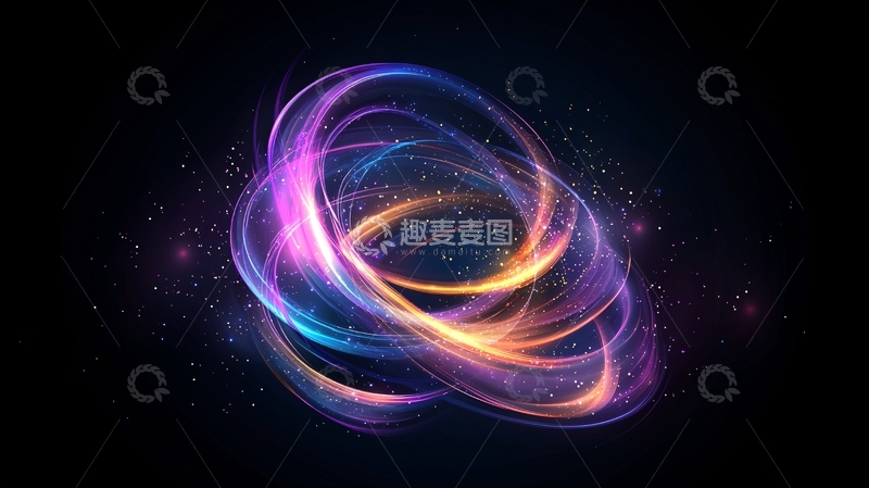 高清大图下载【趣麦麦图】光圈交织动态背景