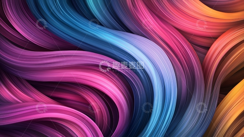 高清大图下载【趣麦麦图】色彩流动抽象背景