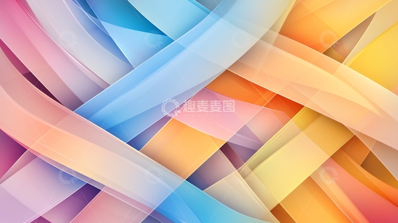 高清大图下载【趣麦麦图】抽象几何色彩背景