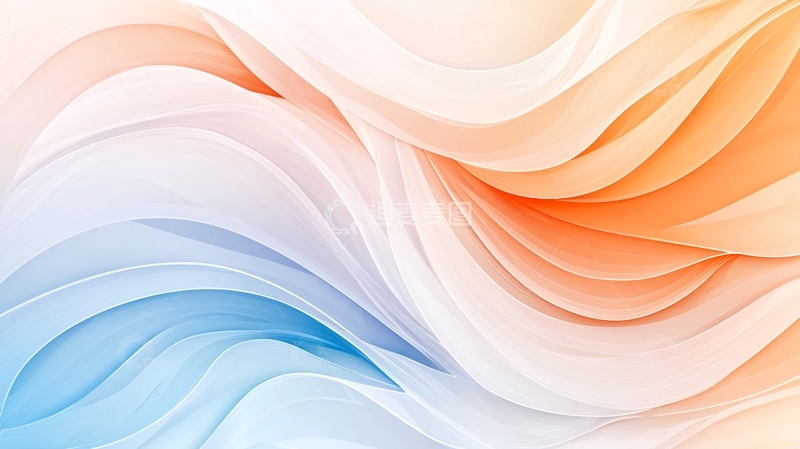 高清大图下载【趣麦麦图】抽象波浪线条背景素材