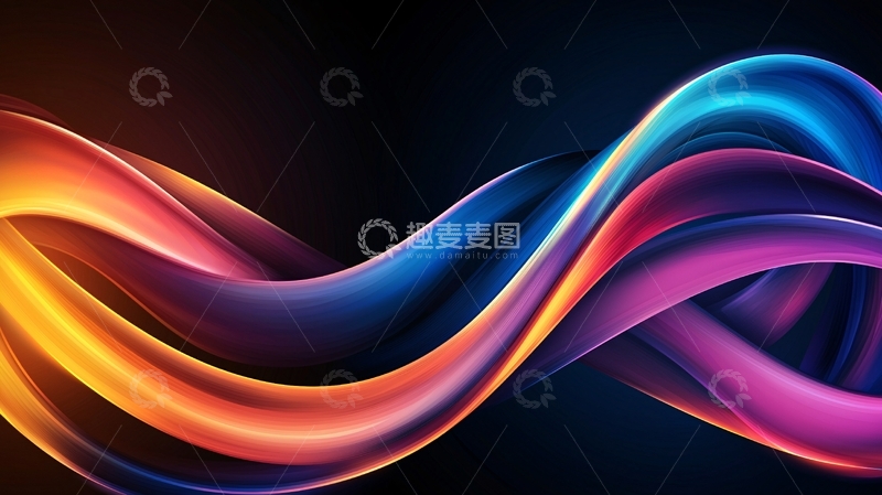 高清大图下载【趣麦麦图】色彩流动抽象艺术背景