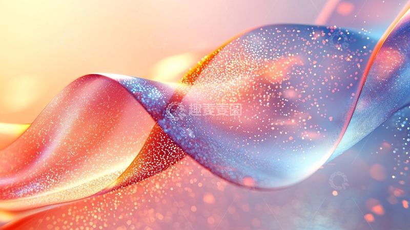 高清大图下载【趣麦麦图】抽象渐变曲线背景