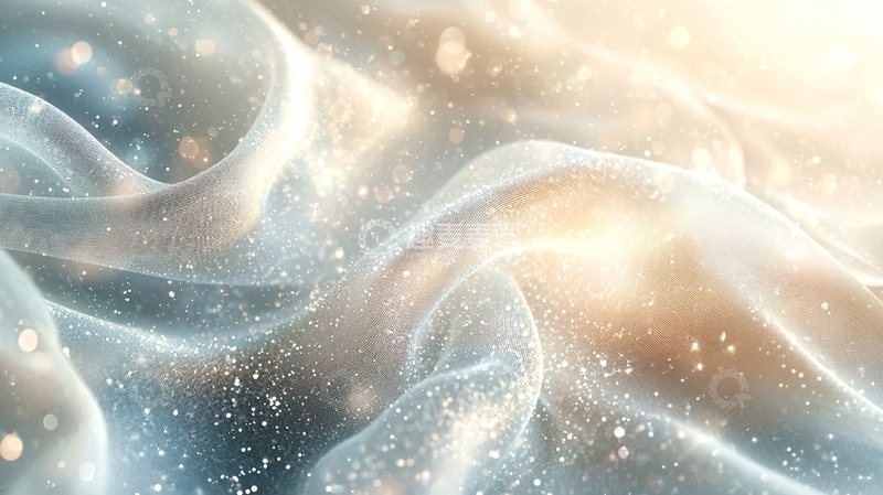 流动的丝绸般的光泽