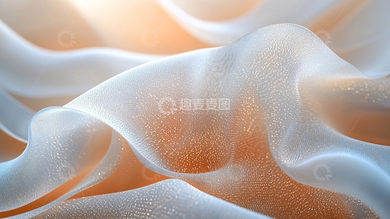 高清大图下载【趣麦麦图】半透明白色波浪纹理
