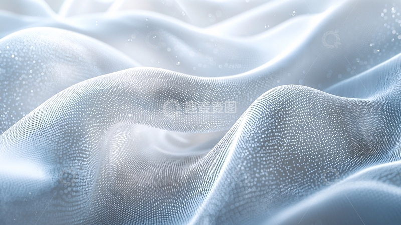 高清大图下载【趣麦麦图】柔软褶皱的白色织物