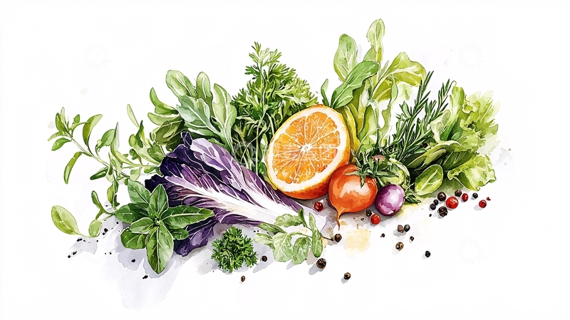 高清大图下载【趣麦麦图】新鲜的蔬菜水果组合