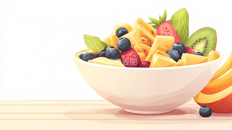 高清大图下载【趣麦麦图】水果沙拉碗高清图片