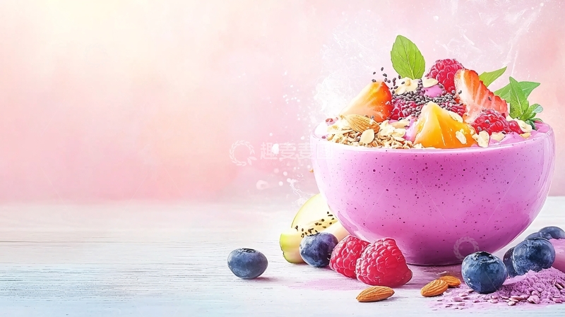 高清大图下载【趣麦麦图】美味营养的什锦水果碗