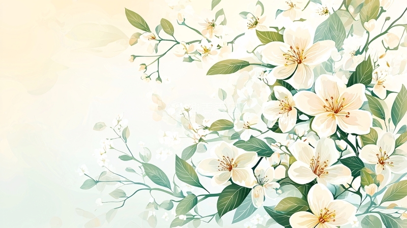 高清大图下载【趣麦麦图】淡雅花卉高清图片