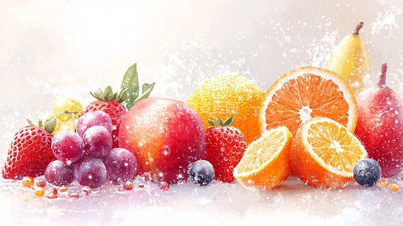 高清大图下载【趣麦麦图】新鲜水果拼盘
