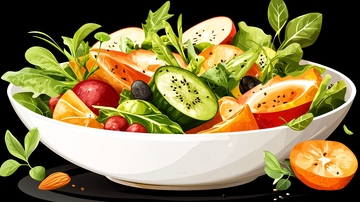 色彩鲜艳的蔬菜沙拉