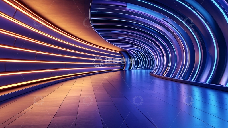 高清大图下载【趣麦麦图】光线隧道高清图片