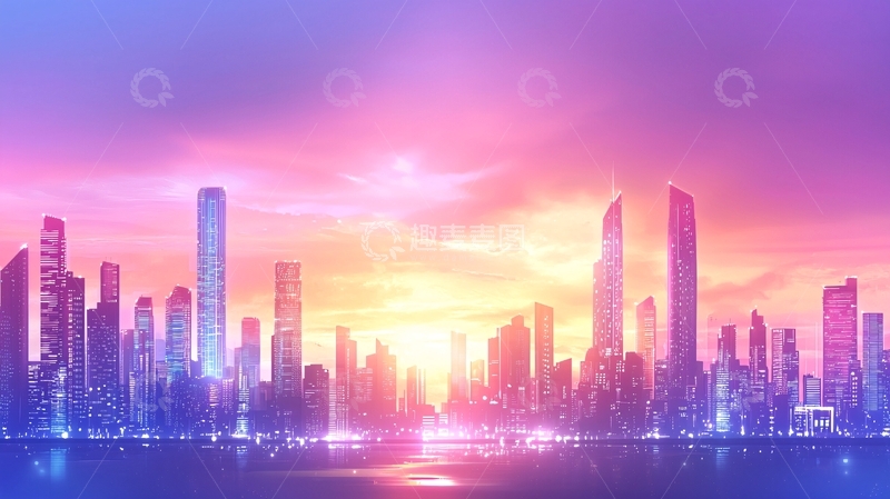 高清大图下载【趣麦麦图】未来城市高清图片