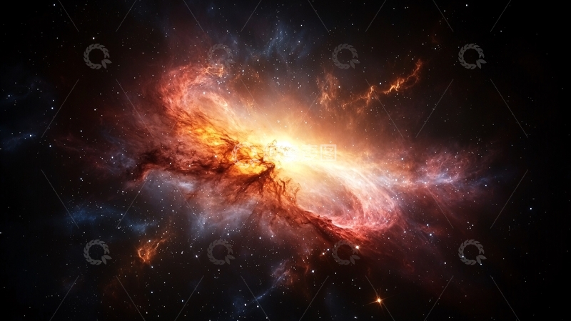 高清大图下载【趣麦麦图】绚丽星云爆炸场景