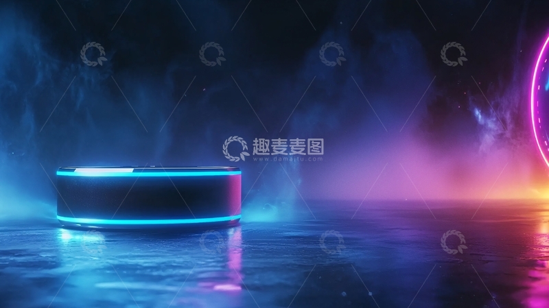 高清大图下载【趣麦麦图】科技感舞台高清图片