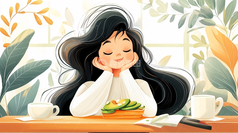 高清大图下载【趣麦麦图】放松的女孩高清图片