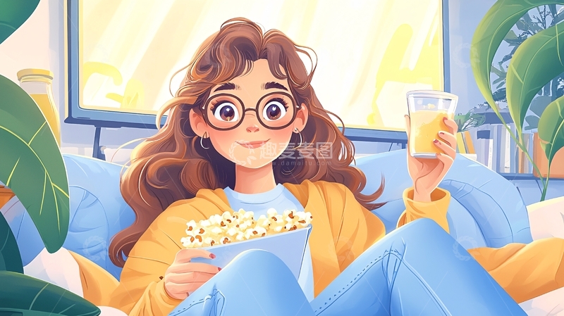 高清大图下载【趣麦麦图】居家女孩高清图片