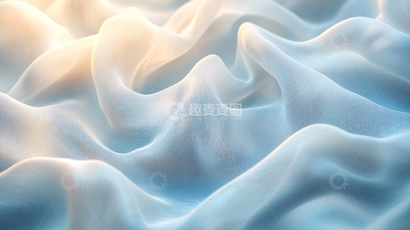 高清大图下载【趣麦麦图】柔和波纹布料纹理背景