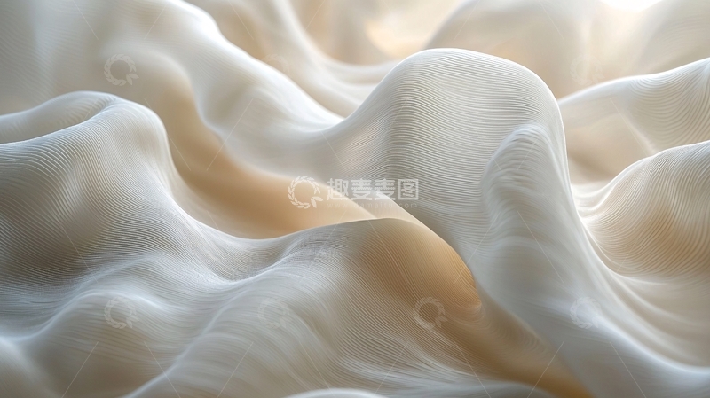 高清大图下载【趣麦麦图】柔和波纹面料纹理背景
