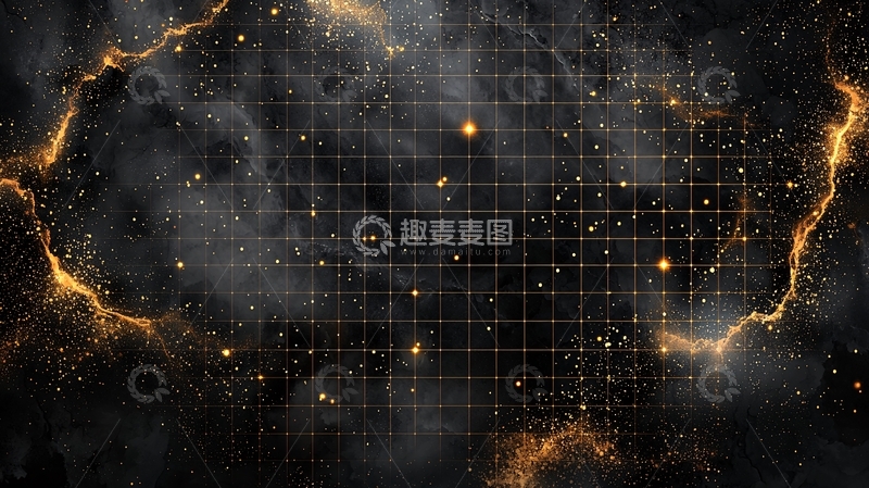 高清大图下载【趣麦麦图】星空网格背景素材