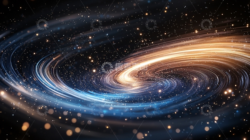 高清大图下载【趣麦麦图】星系旋转动态效果背景