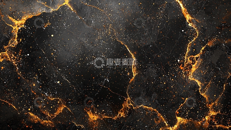 高清大图下载【趣麦麦图】黑色大理石纹理背景