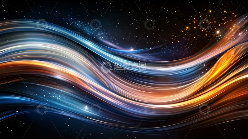 高清大图下载【趣麦麦图】宇宙光波动态壁纸