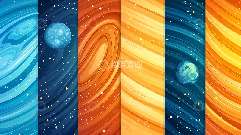 高清大图下载【趣麦麦图】宇宙星空背景素材