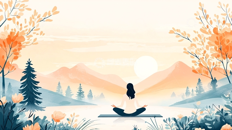 高清大图下载【趣麦麦图】冥想高清图片