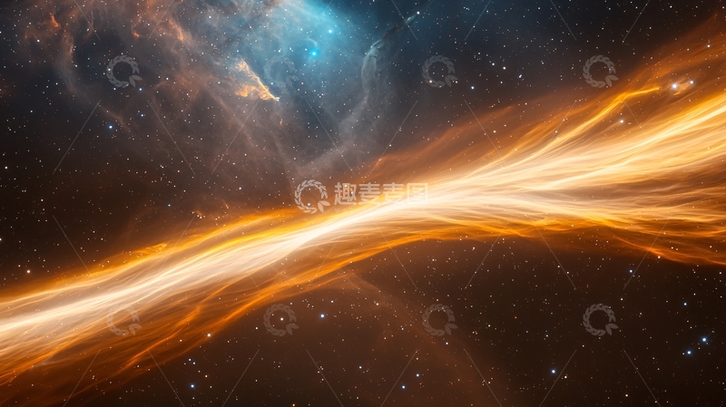 高清大图下载【趣麦麦图】星云与流星雨的壮丽景象