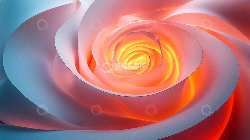 高清大图下载【趣麦麦图】抽象玫瑰花瓣光影艺术