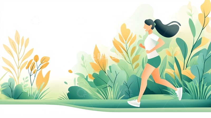 高清大图下载【趣麦麦图】户外跑步的女性