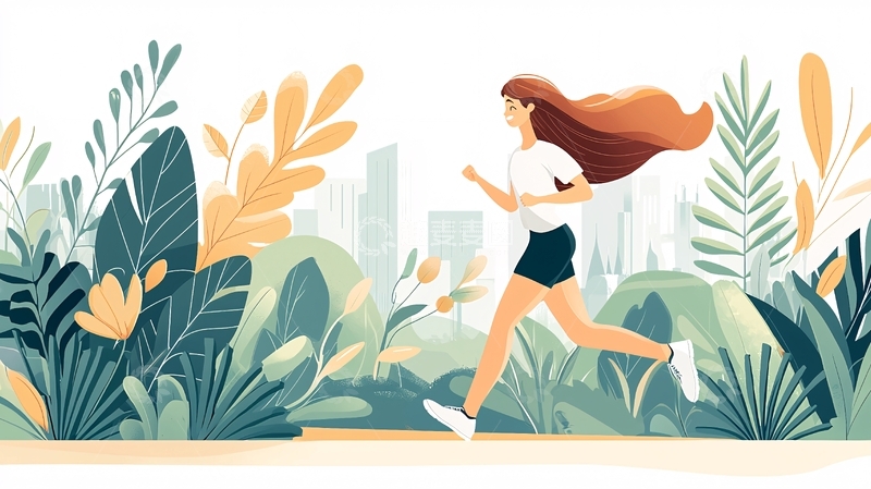 高清大图下载【趣麦麦图】奔跑的红发女子