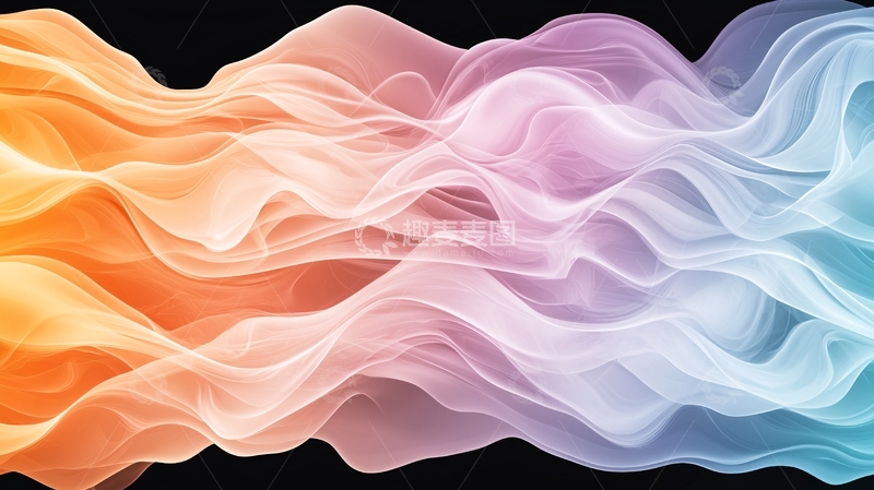 高清大图下载【趣麦麦图】抽象流动线条背景图