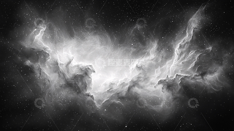 高清大图下载【趣麦麦图】星云与星空的艺术插画